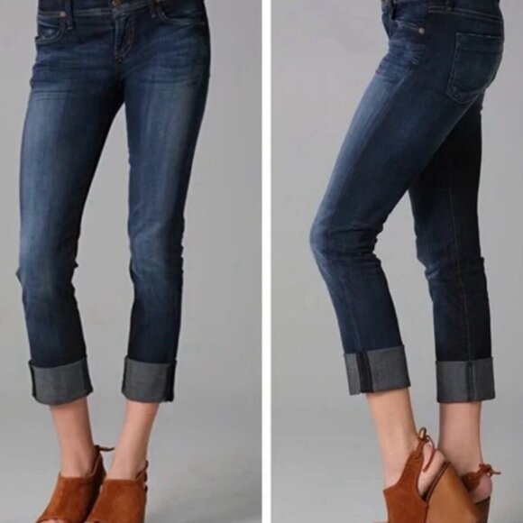 EUC‎ Women's CITIZENS OF HUMANITY Dani Cropped Straight Leg Jeans | Size 27 - Picture 1 of 10